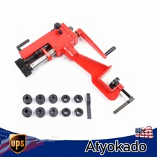 Piegatrice a rullo per perline lamiera 7" 6 fustelle RM-08 dispositivo rosso