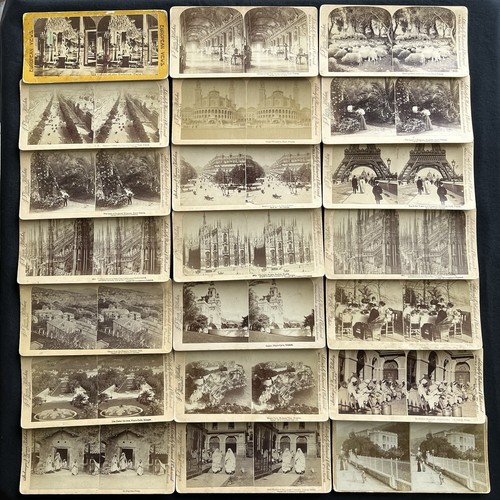 Lotto stereoviews parigi - di, 21