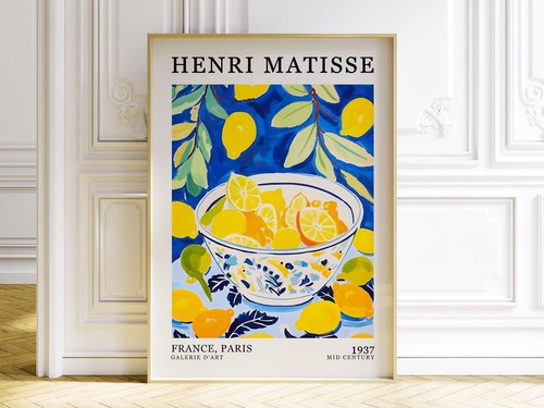 Henri matisse stampa limone - henri,