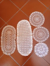 5 Centrino Uncinetto Grande Cm60x26 Puglia Totale Peso Gr140 Grande Tondo Cm26 ∅