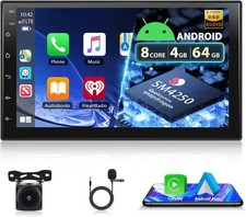 Motorsi [8Core 4+64G] 2 Din CarPlay Autoradio, 7“ Bluetooth Android Auto Stereo
