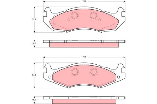 Kit pastiglie freno - , anteriore