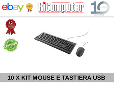 Lotto 10 Kit Mouse Tastiera PC