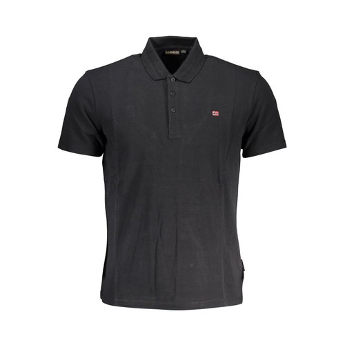 Napapijri black cotton men - black,