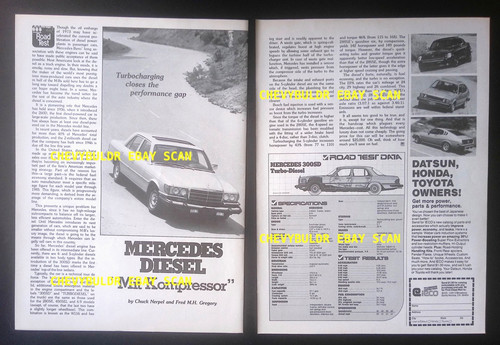 Mercedes 300sd turbo diesel - turbo,