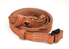 German WWII Mauser K98 98K Leather Rifle Sling Strap Brown