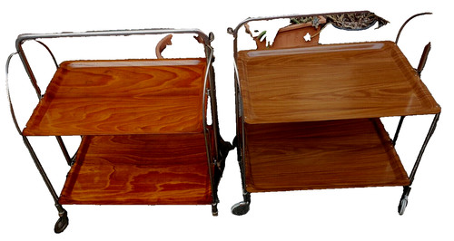 Carrello bar vassoio vintage - carrello,