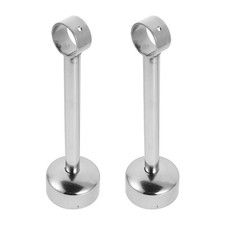 2 Sets Staffe Per Pali Reggimensola Armadio Palo Supporto Del Tubo