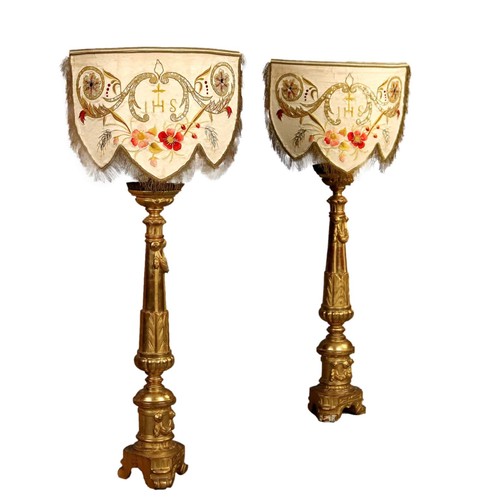 Coppia candelabri antichi - di,