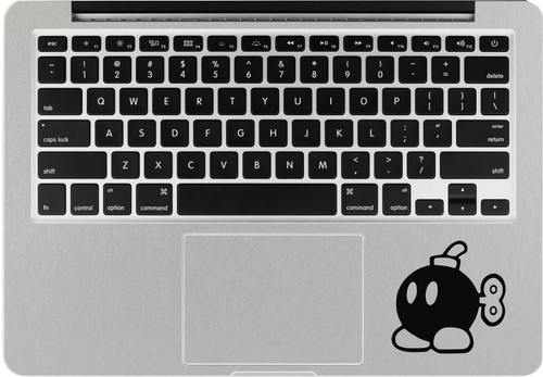 Sticker mario bomb laptop - bomb,