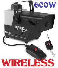 MACCHINA DEL FUMO WIRELESS DISCOTECA PROFESSIONALE 600W 2 TELECOMANDI nebbia