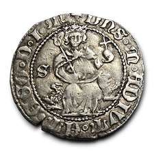 Alfonso I d'Aragona carlino sigla S grammi 3,62 q.SPL ottimo