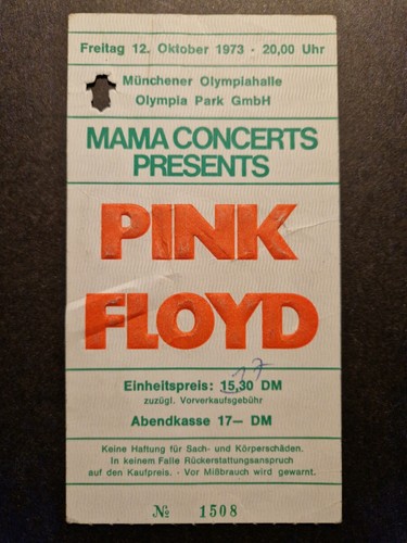 Pink floyd monaco biglietto - pink,