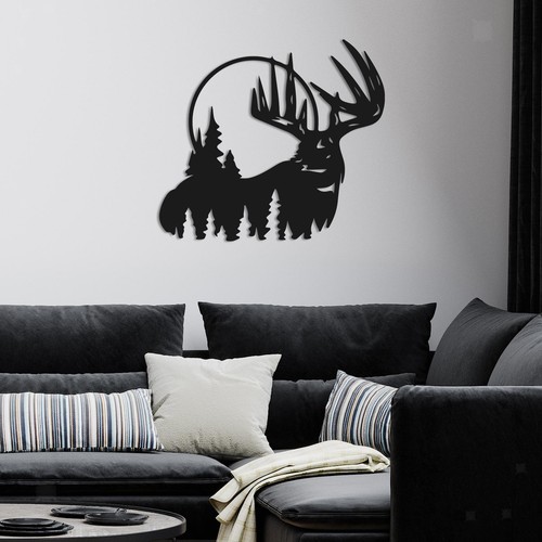 Decorazione murale con alce - , in