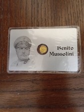 Benito Mussolini Moneta Dorata