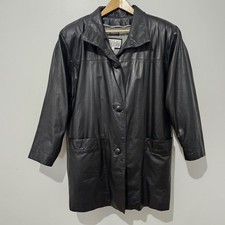 Vintage - Pelle Studio - Giacca Pelle Rimovibile Isolata - Taglia M - Nero