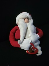 Decorazione natalizia fatta a mano - Pupazzo Babbo natale con stella