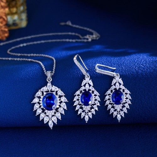 Charming blu ovale zircone - charming,
