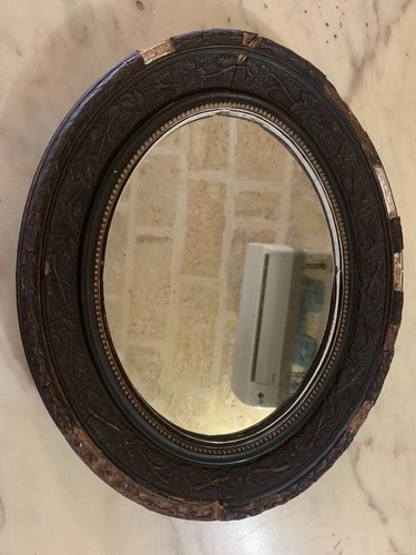 Antico specchio ovale - antico,