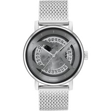 Orologio Automatico Uomo CK CALVIN KLEIN ICONIC 25300004 Acciaio Mesh Nero