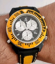 Orologio Sector Underlab Diver Sub Alarm Vintage Chrono Sveglia Myota 3S10 Eagle