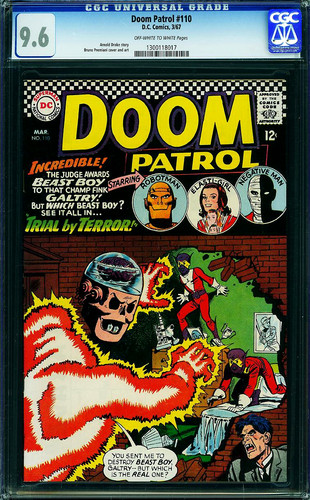 Doom patrol 110 cgc 6 - doom, raro