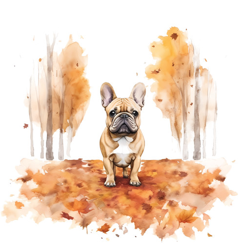Bulldog francese cane auto
