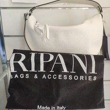 WHITE "RIPANI" LEATHER BAG