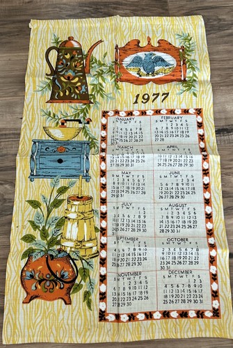 Calendario lino vintage - , 1977