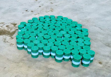 Oil Drum Barrels OO Gauge 100x Green & White Castrol Style Model Scenery