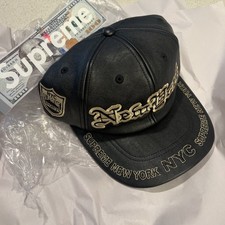 Cappello Supreme New York in pelle 6 pannelli