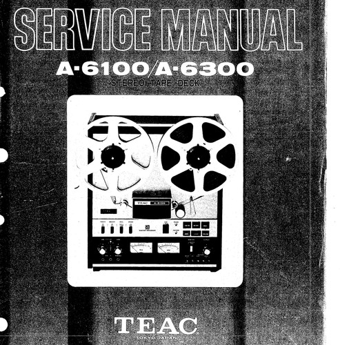 Teac 6100 6300 stereo tape - teac, a-6100/a-6300
