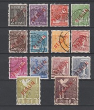 Berlino 1949 Mi 21-34 usato alti valori firmato