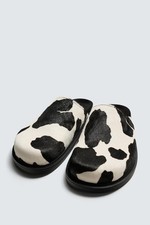 Zoccoli zara pelle montone - zara,