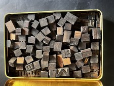caratteri tipografici legno In