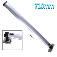 1x Piedini per tavolo gamba per tavolo altezza regolabile 710 mm ellittico Ø 63 mm