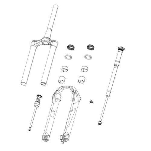 Rockshox molla sinistra doppia - molla,