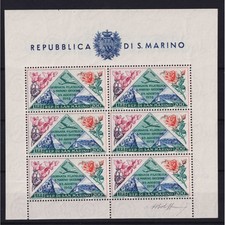 SAN MARINO 1952 FOGLIETTO