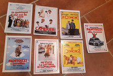 PAOLO VILLAGGIO - LOTTO 7 SCHEDE CIAK FILM (FANTOZZI, LE COMICHE, CAMERIERI...)
