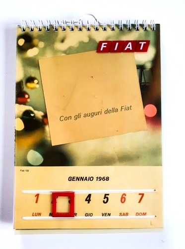 Calendario fiat 1968 - fiat,