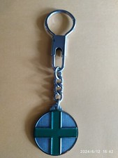 Portachiavi  - Croce Verde di Saluzzo - anni '70 con custodia, medaglia 3,5 cm