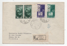 TRIESTE AMG FTT 5/3/1954 SERIE TV SU RR IN PERFETTA TARIFFA 2 PORTI PER VERONA