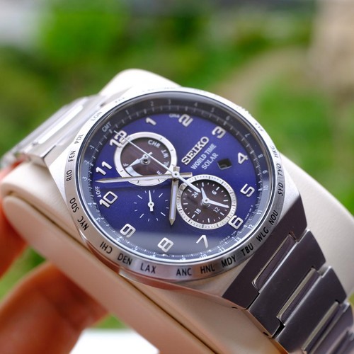 Orologio seiko world time blu - orologio,
