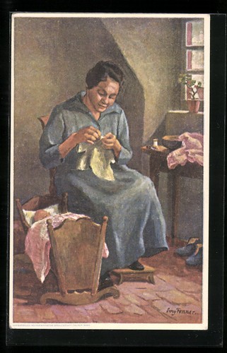 Cartolina donna svizzera - , fa