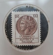Gettone incapsulato francobollo Buffetti Napoli molto raro encased kapselgeld