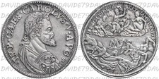 04717] ZECCA DI MILANO - CARLO V 1516 1556 - 110 SOLDI SCUDO D'ARGENTO - COPIA