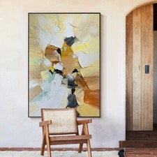 Warm Color Blocks Oil Painting