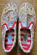 Vans Slip-On Wheres Waldo Beach-VN0A33TB3WO Men's Size 6.5 Women's Size 8