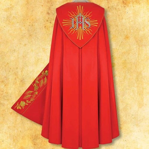Piviale ricamato dominium - piviale, "dominium"