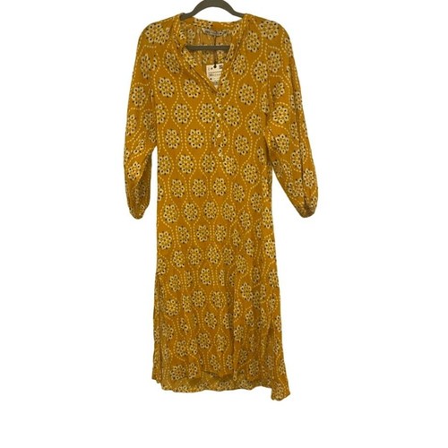 Zara midi boho floral kaftan - floral,